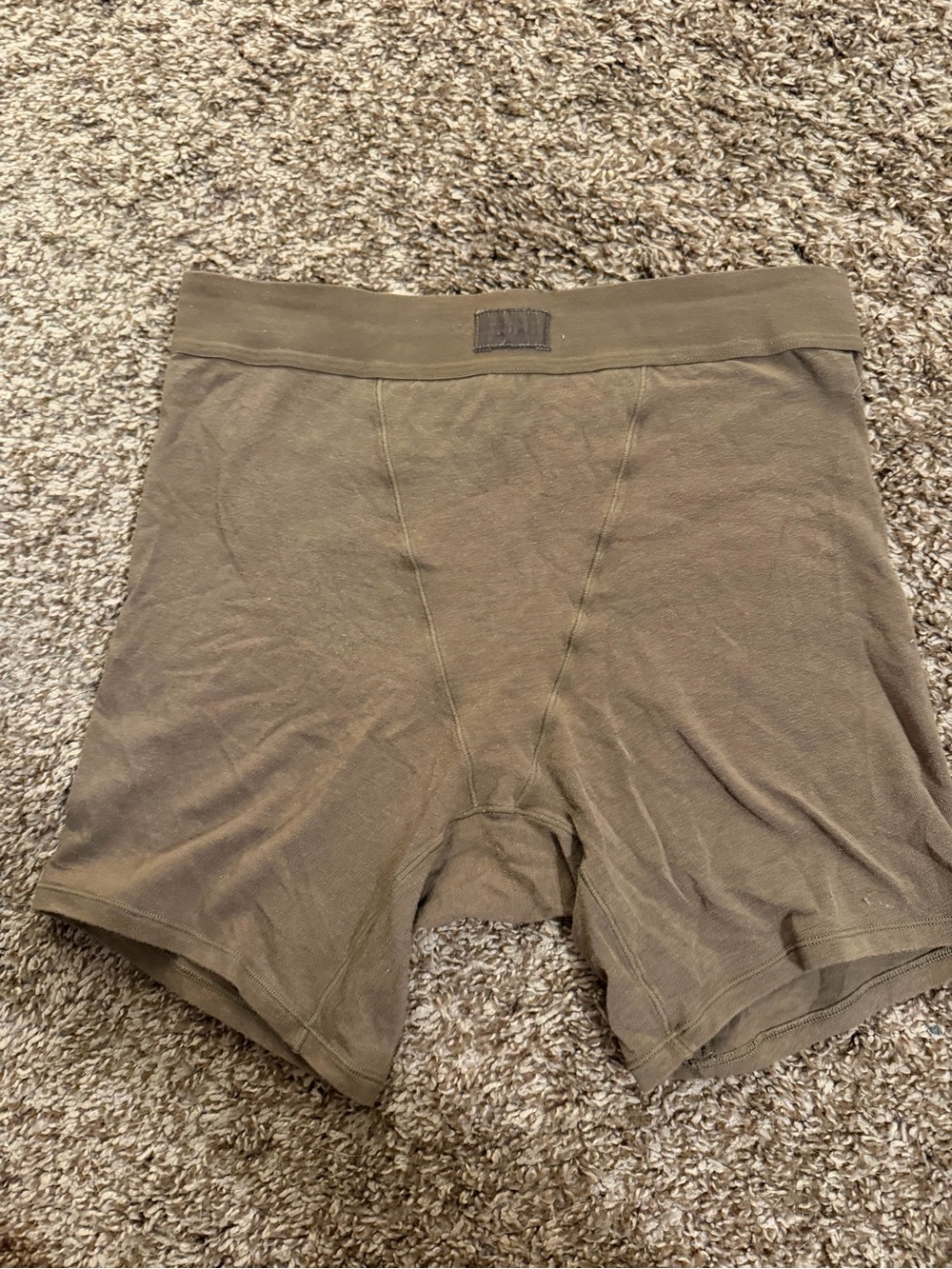 SKIMS Brown Stretch Modal Boxer Briefs